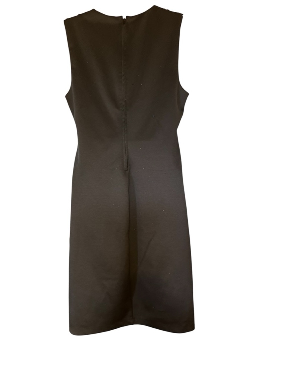 Bisou Bisou Black Pleated V-Detail Sleeveless Mini Dress size 12 - Picture 4 of 6